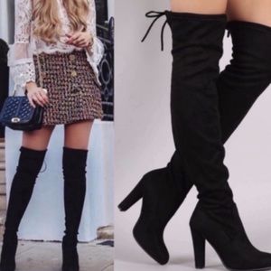 Comfy knee high boots